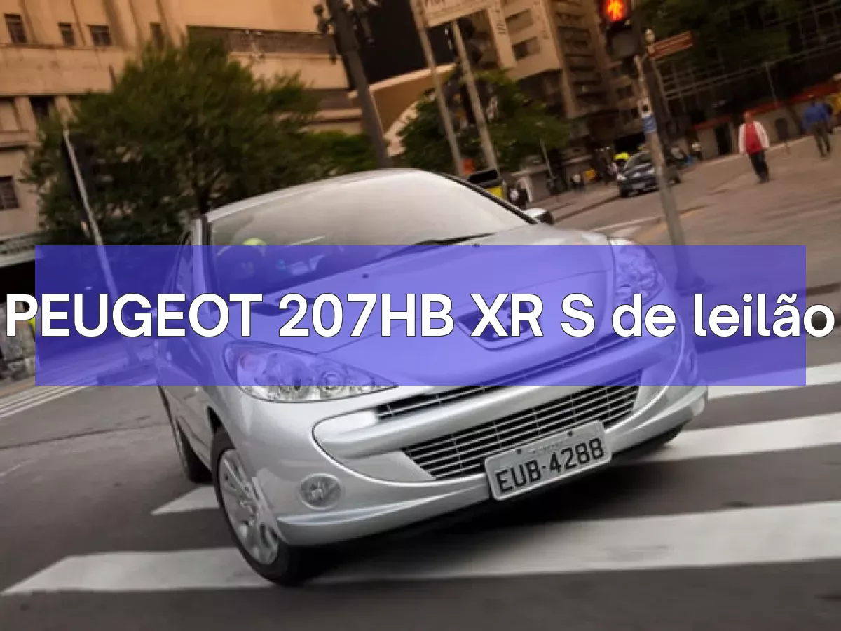 PEUGEOT 207HB XR S em leilão