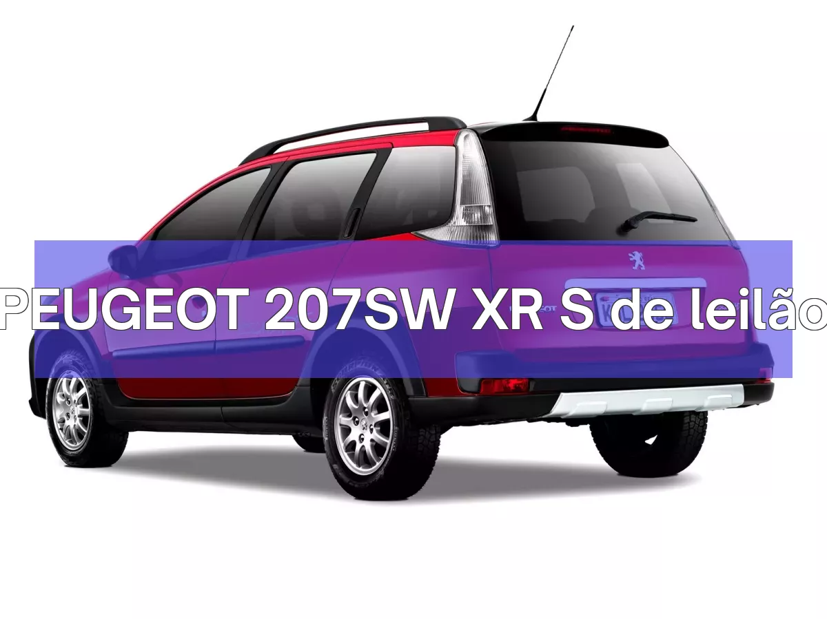 PEUGEOT 207SW XR S em leilão