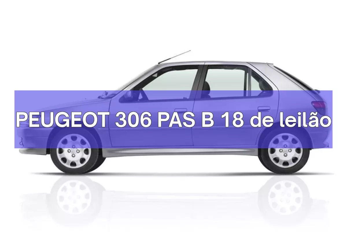 PEUGEOT 306 PAS B 18 em leilão