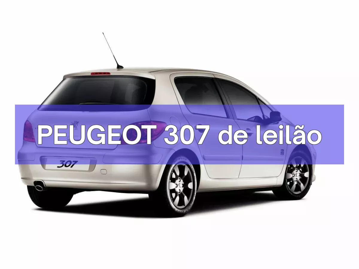 PEUGEOT 307 em leilão