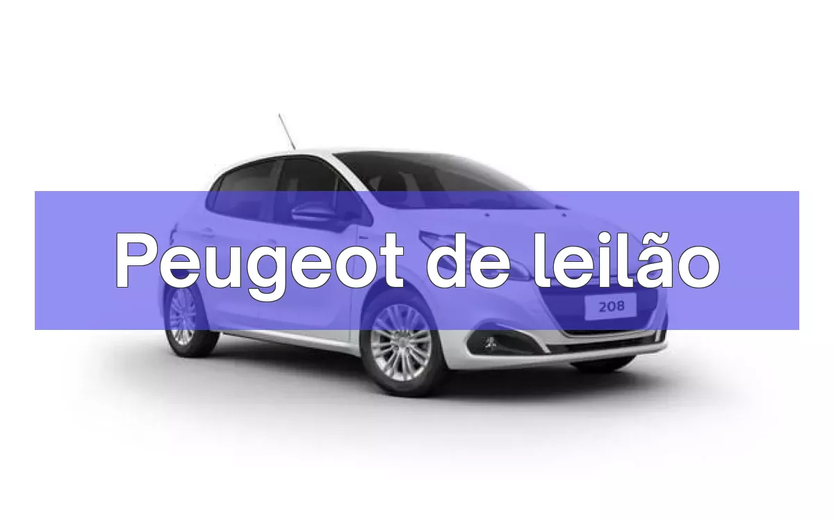 Peugeot em leilão