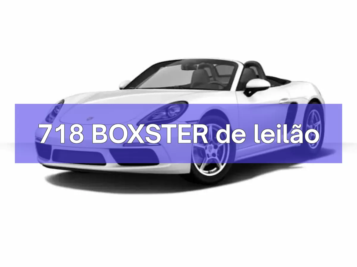 718 BOXSTER em leilão