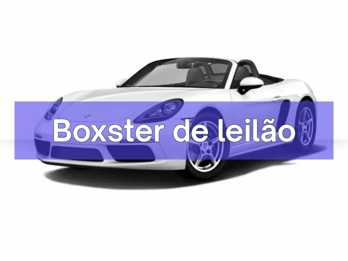 Boxster em leilão