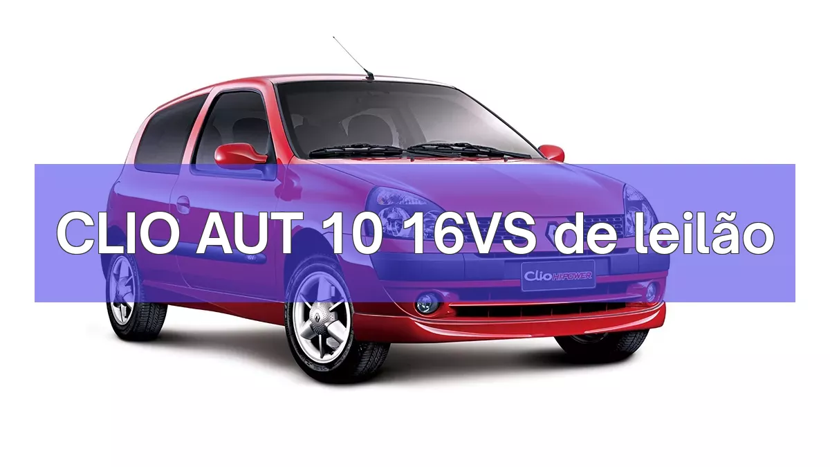 CLIO AUT 10 16VS em leilão