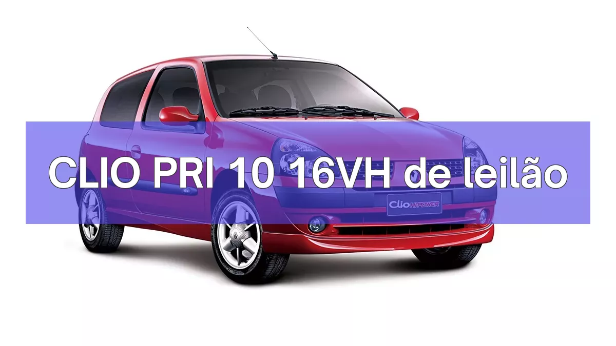 CLIO PRI 10 16VH em leilão