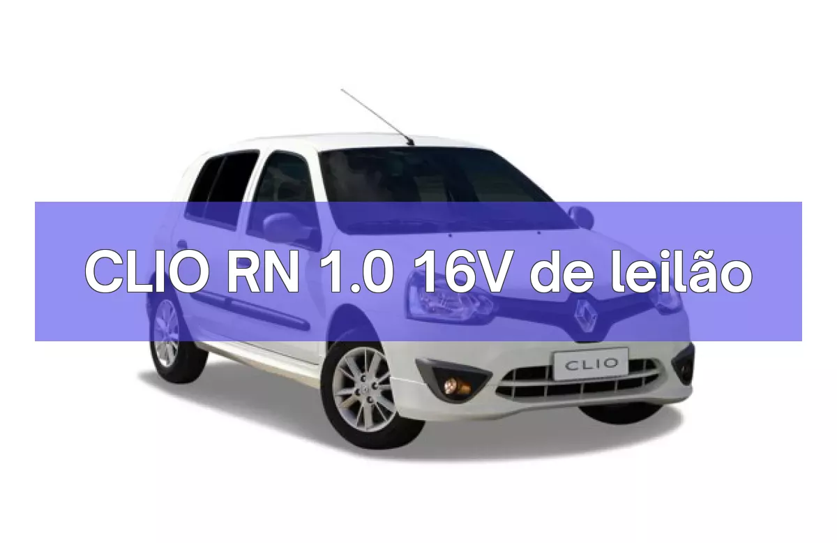 CLIO RN 1.0 16V em leilão