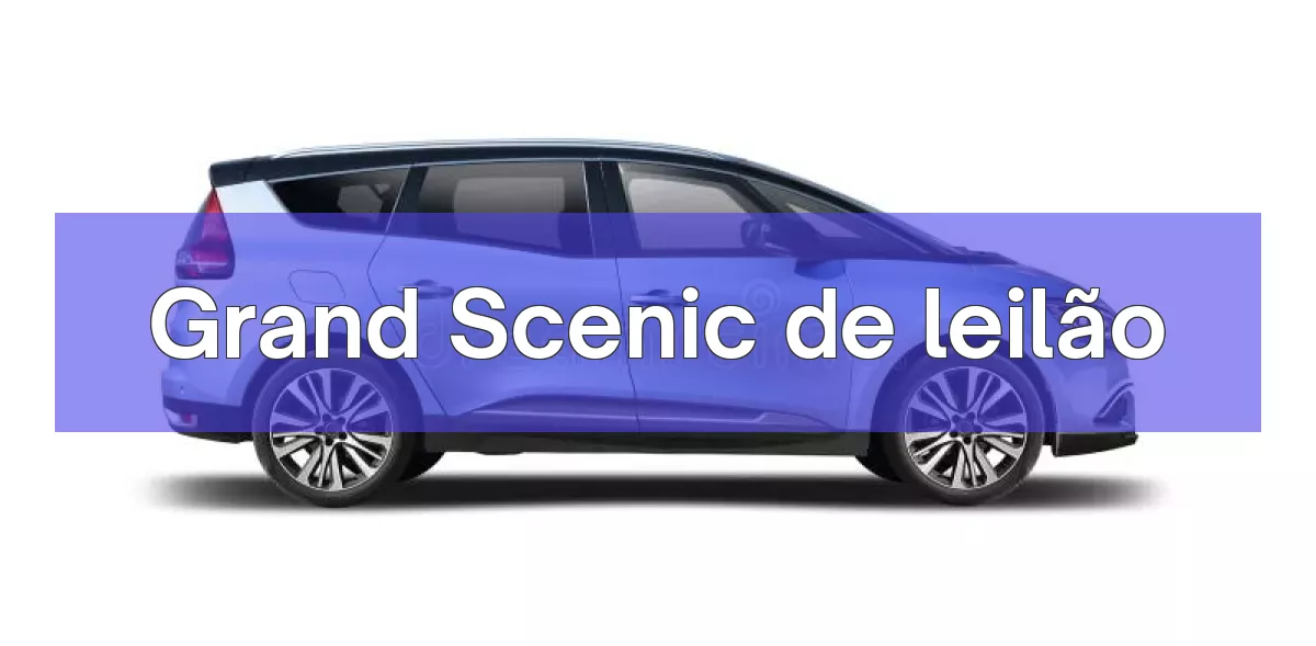 Grand Scenic em leilão