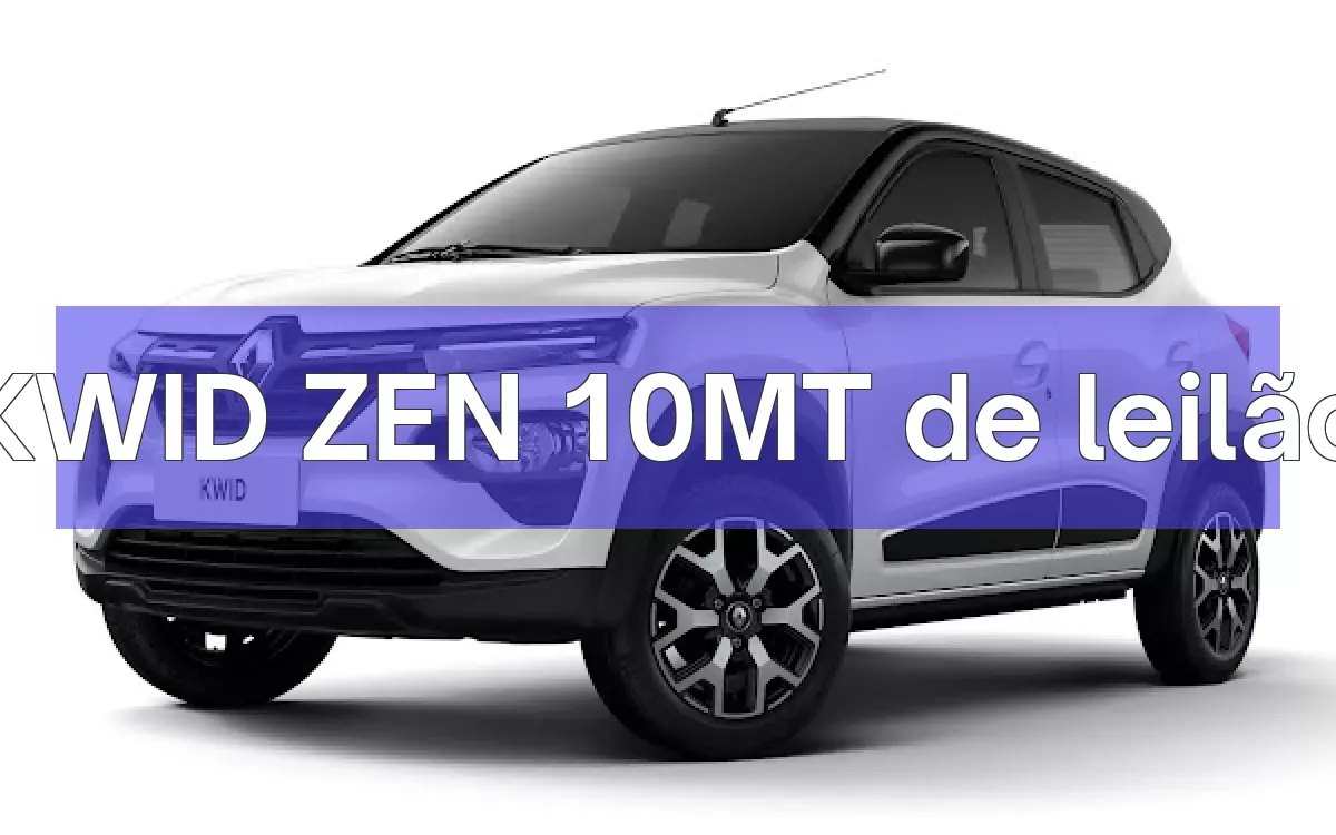 KWID ZEN 10MT em leilão