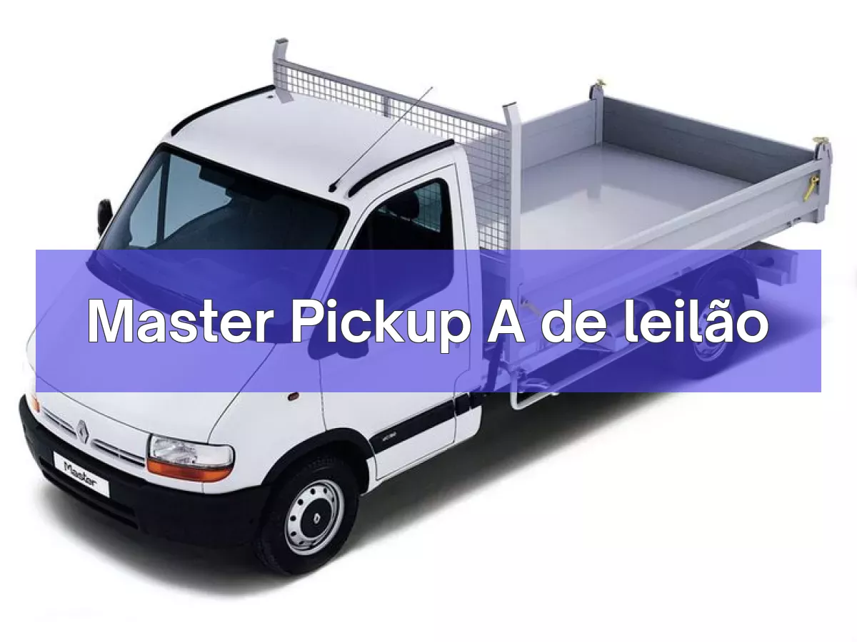 Master Pickup A em leilão