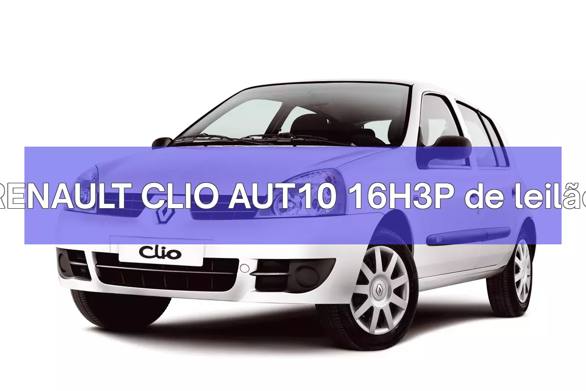 RENAULT CLIO AUT10 16H3P em leilão