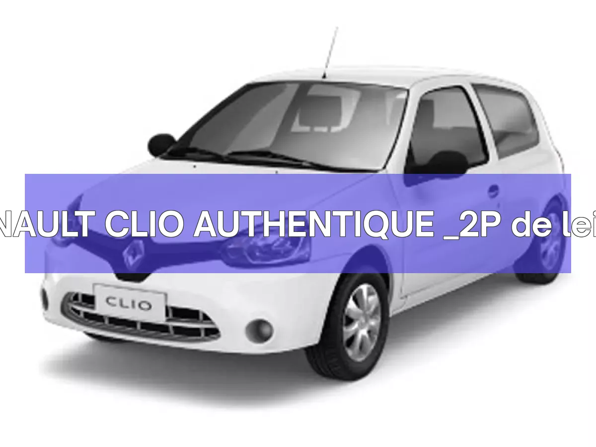 RENAULT CLIO AUTHENTIQUE _2P em leilão