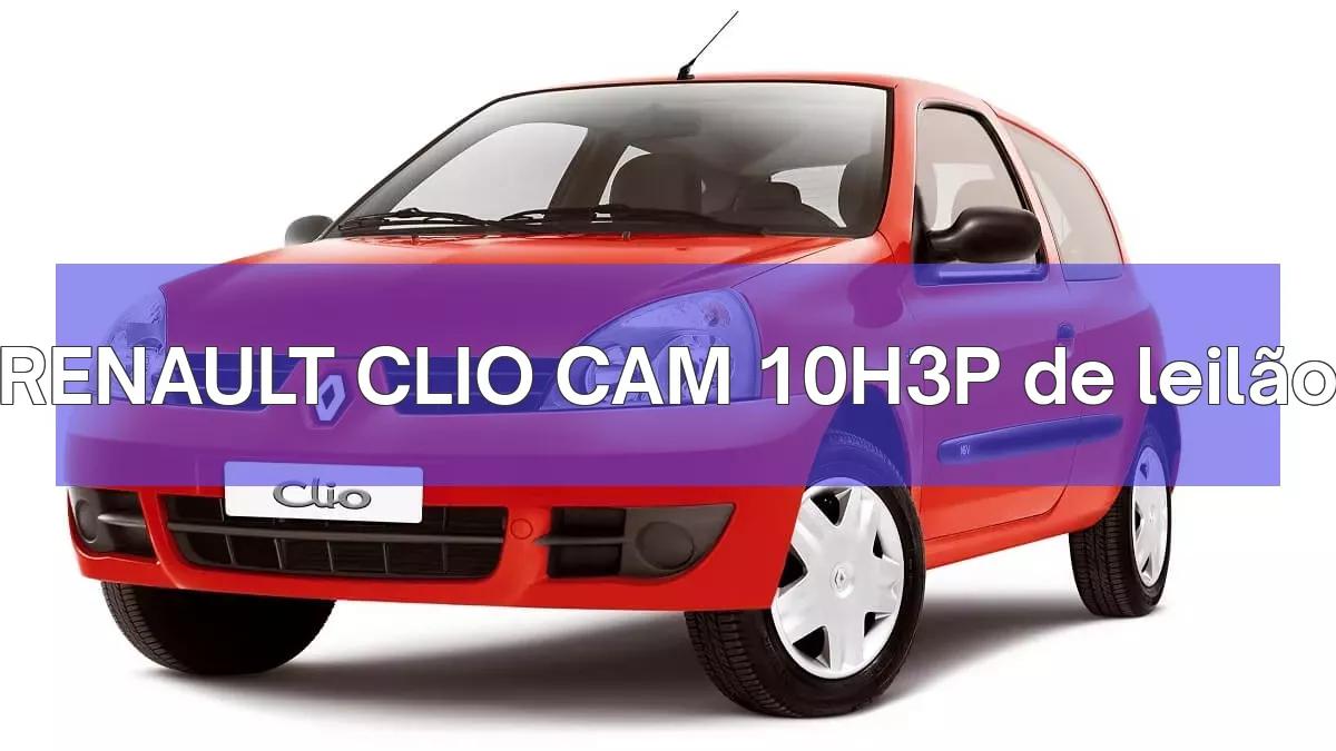 RENAULT CLIO CAM 10H3P em leilão
