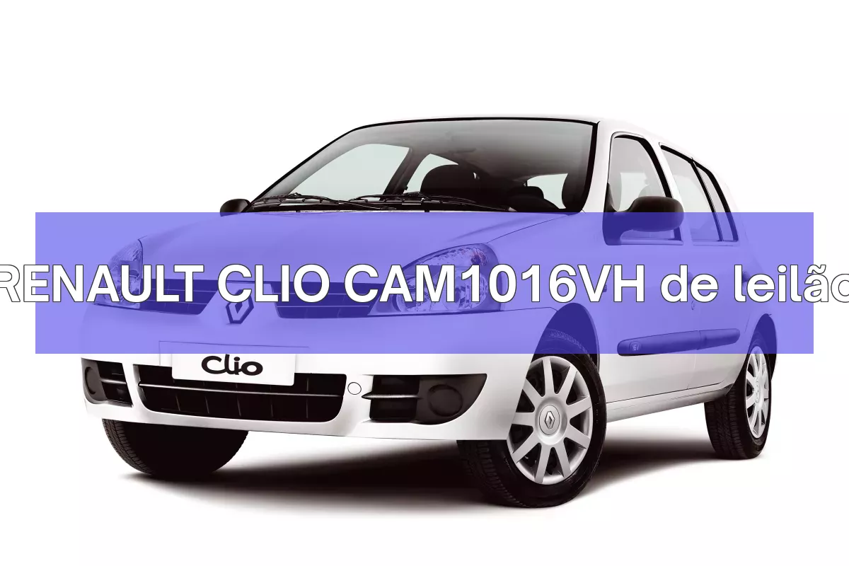RENAULT CLIO CAM1016VH em leilão