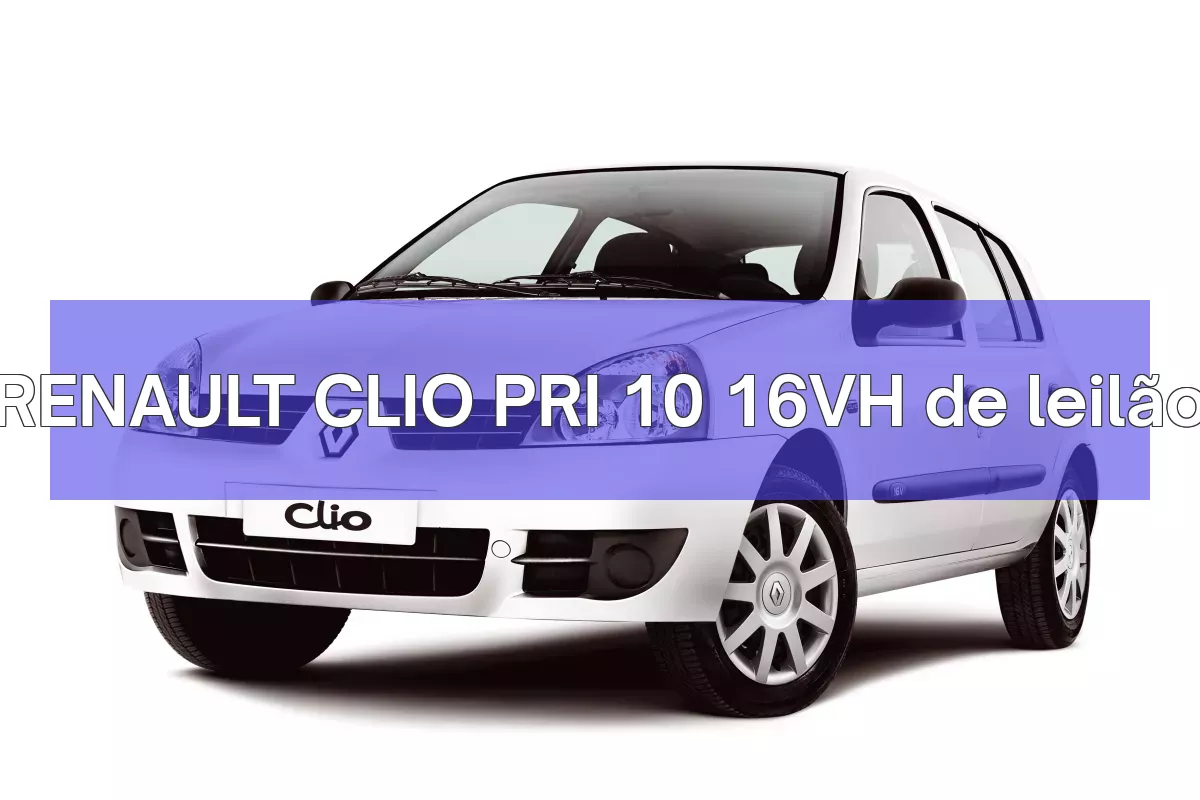 RENAULT CLIO PRI 10 16VH em leilão