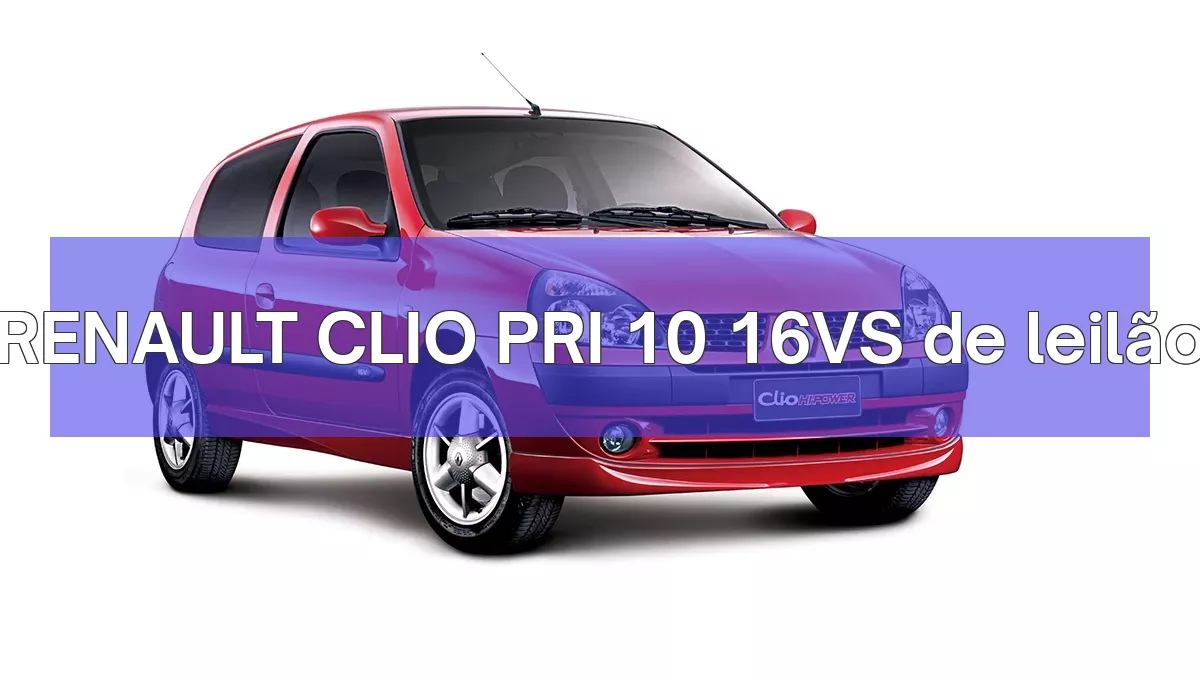RENAULT CLIO PRI 10 16VS em leilão