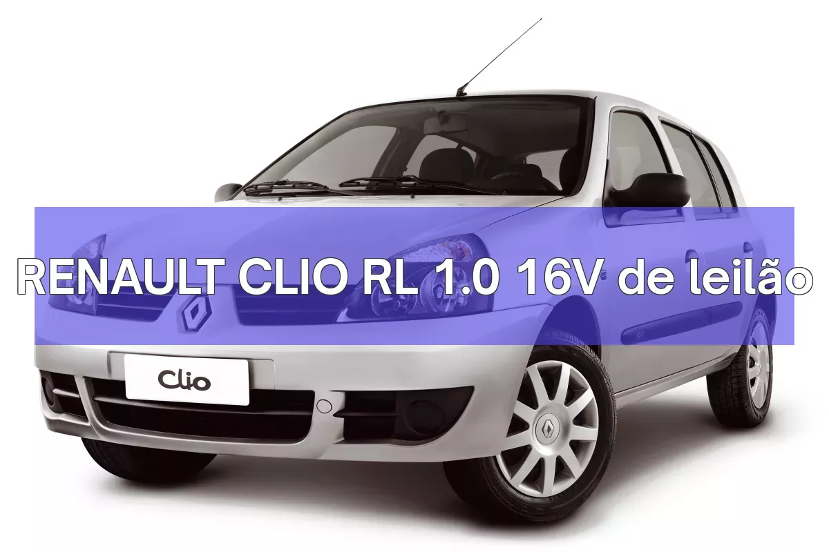 RENAULT CLIO RL 1.0 16V em leilão