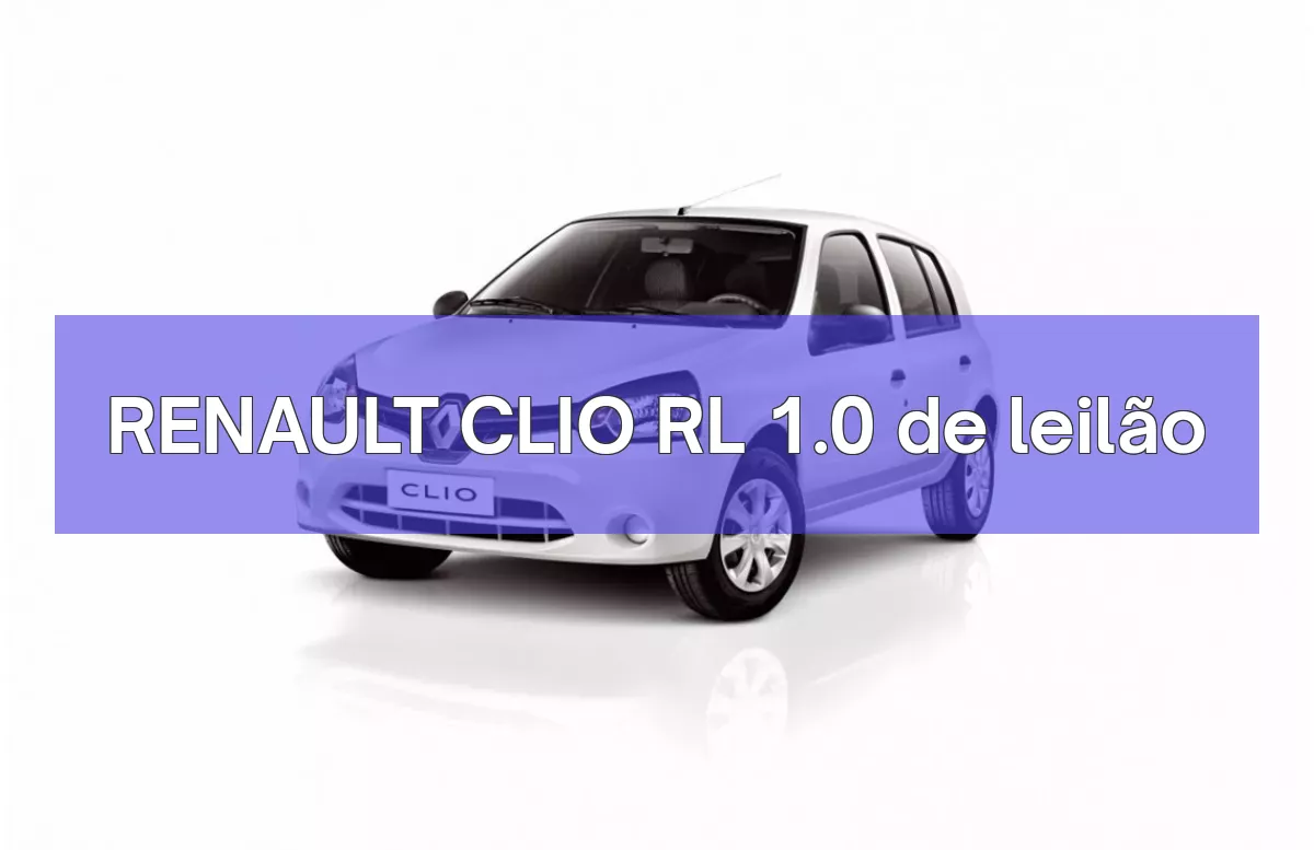 RENAULT CLIO RL 1.0 em leilão