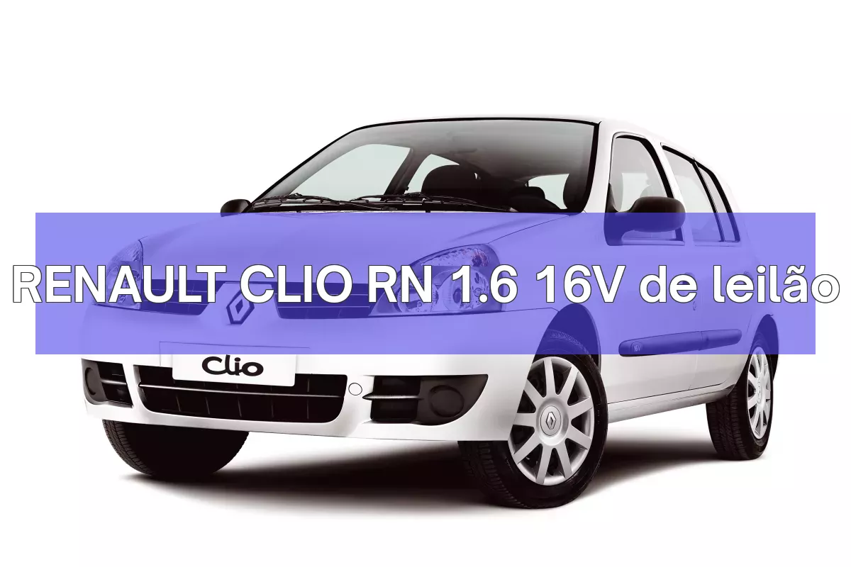 RENAULT CLIO RN 1.6 16V em leilão