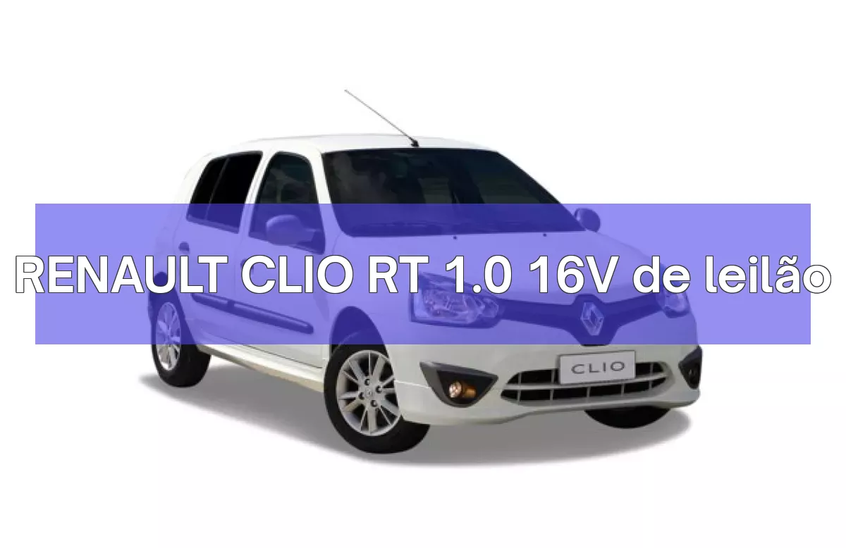 RENAULT CLIO RT 1.0 16V em leilão