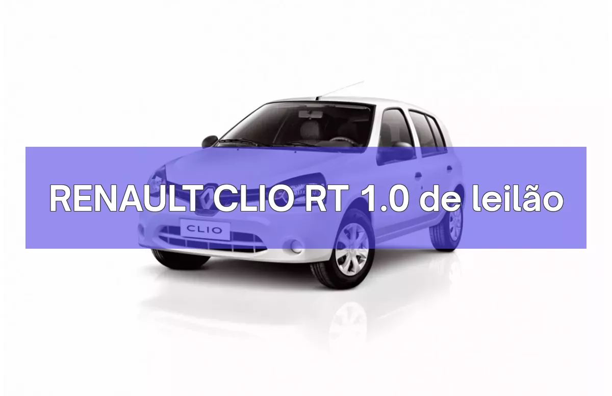 RENAULT CLIO RT 1.0 em leilão