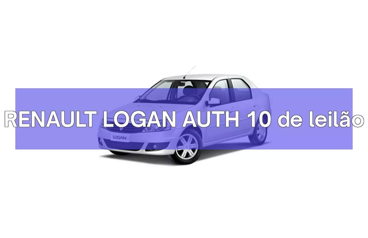 RENAULT LOGAN AUTH 10 em leilão