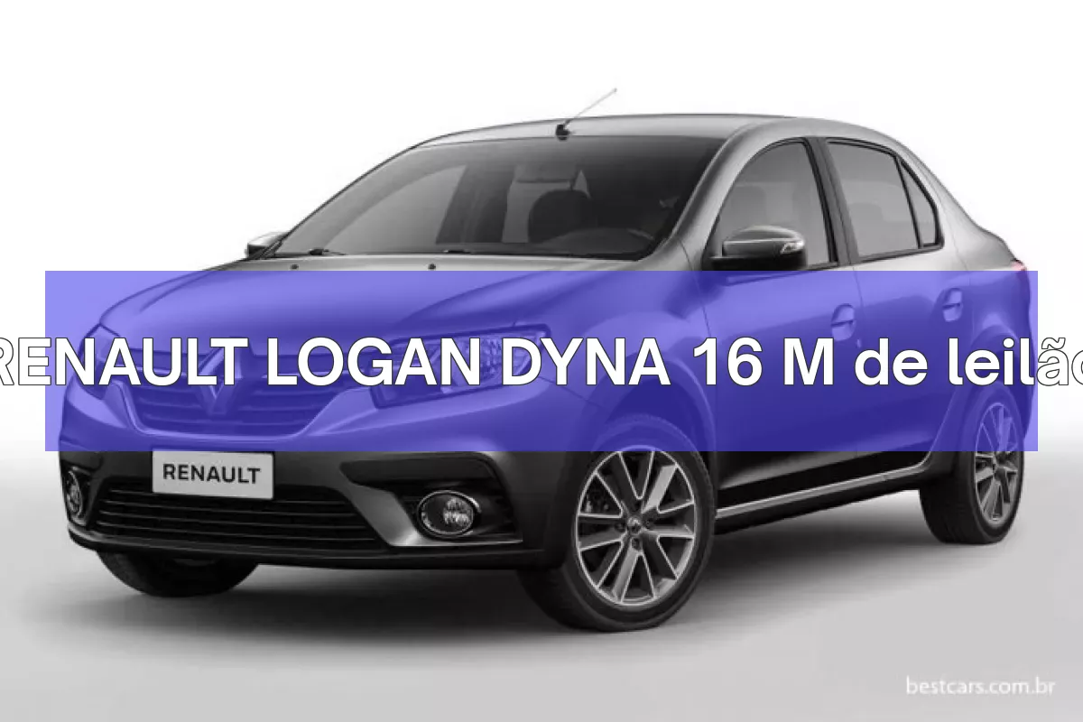 RENAULT LOGAN DYNA 16 M em leilão