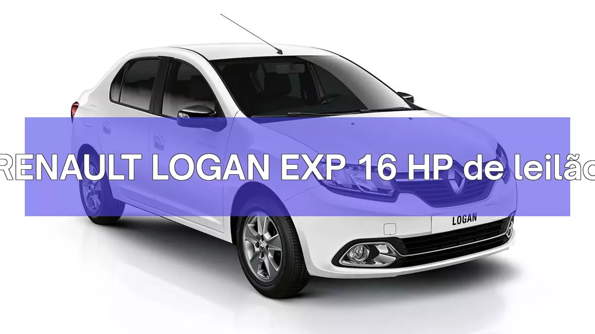 RENAULT LOGAN EXP 16 HP em leilão