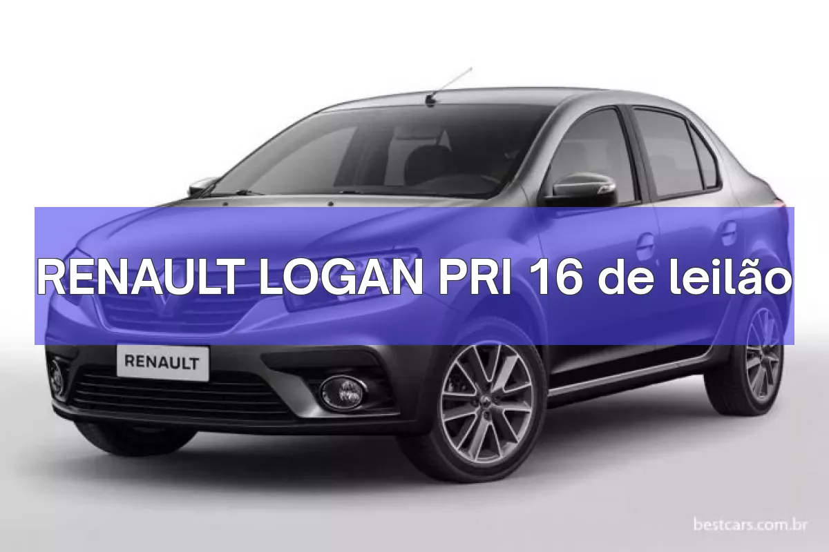 RENAULT LOGAN PRI 16 em leilão
