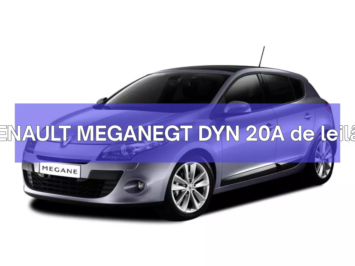RENAULT MEGANEGT DYN 20A em leilão