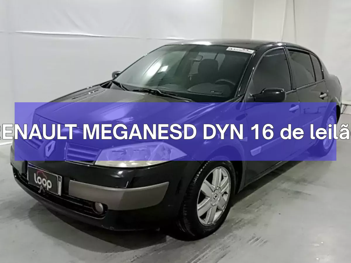 RENAULT MEGANESD DYN 16 em leilão