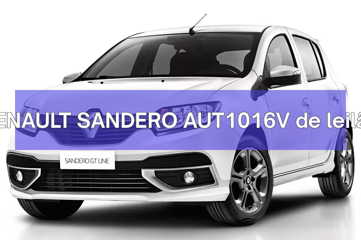 RENAULT SANDERO AUT1016V em leilão