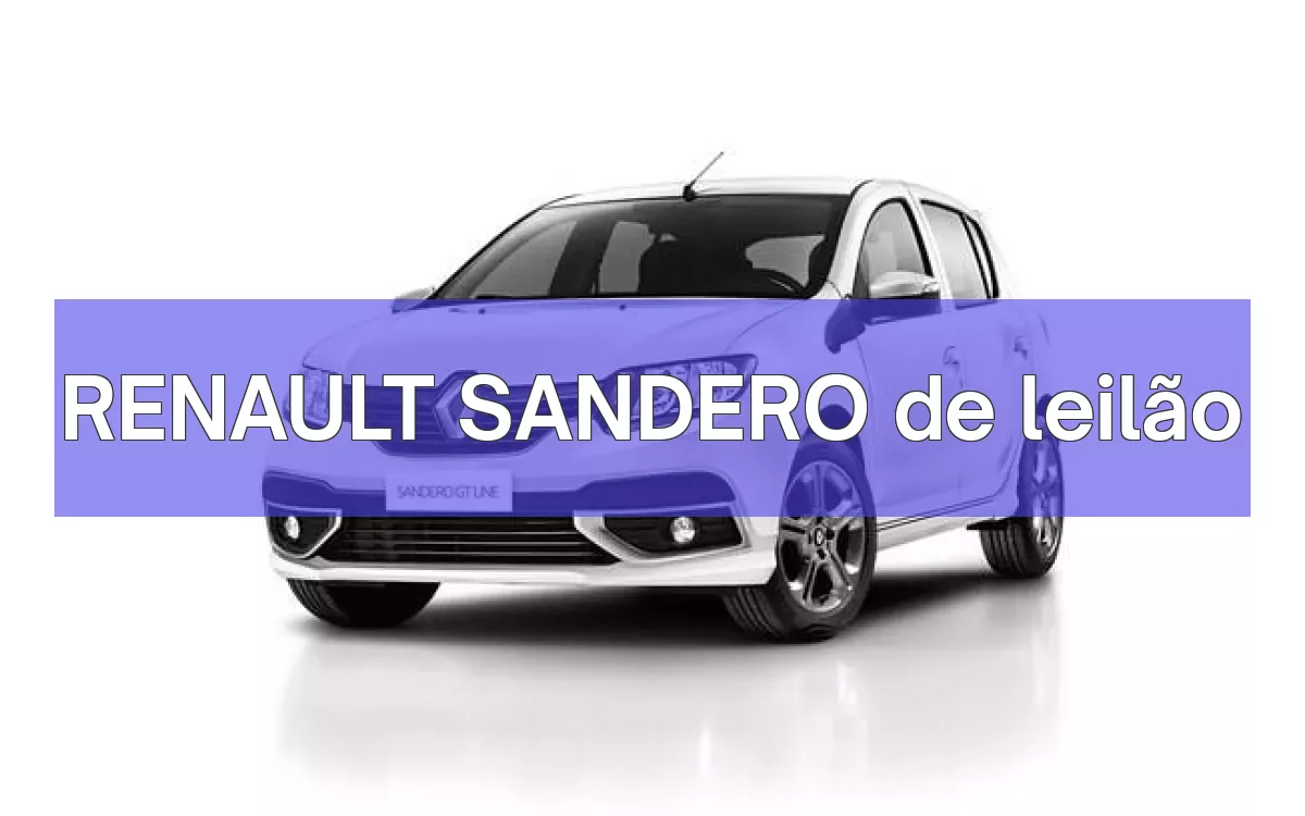 RENAULT SANDERO em leilão