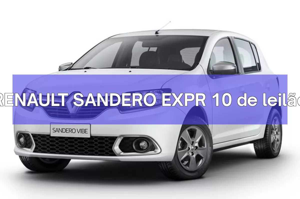 RENAULT SANDERO EXPR 10 em leilão