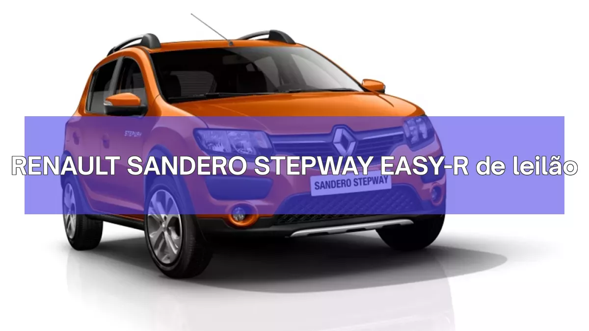 RENAULT SANDERO STEPWAY EASY-R em leilão