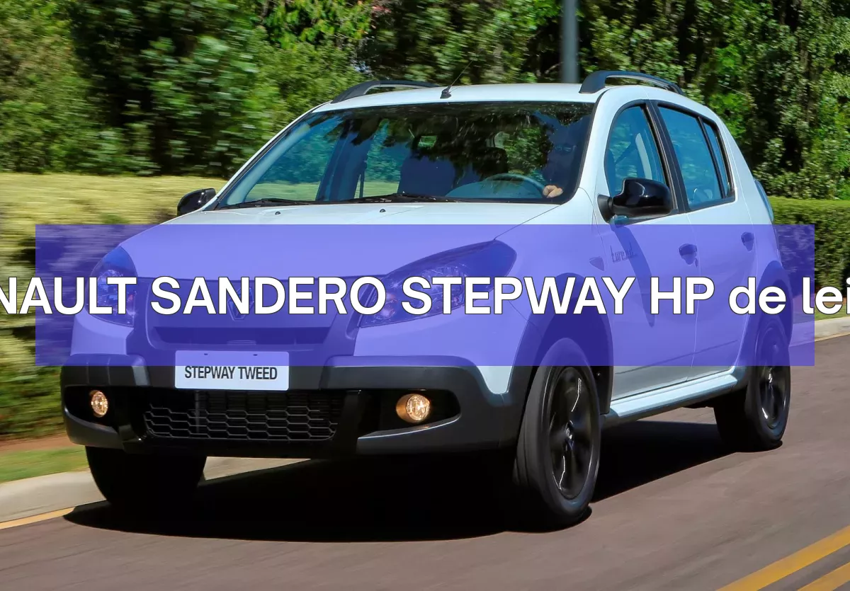 RENAULT SANDERO STEPWAY HP em leilão