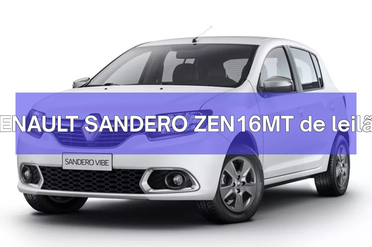 RENAULT SANDERO ZEN16MT em leilão