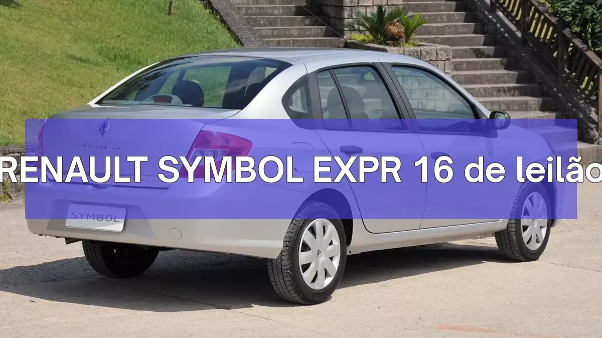 RENAULT SYMBOL EXPR 16 em leilão