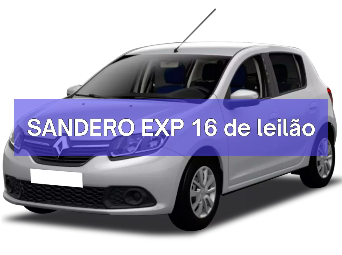 SANDERO EXP 16 em leilão