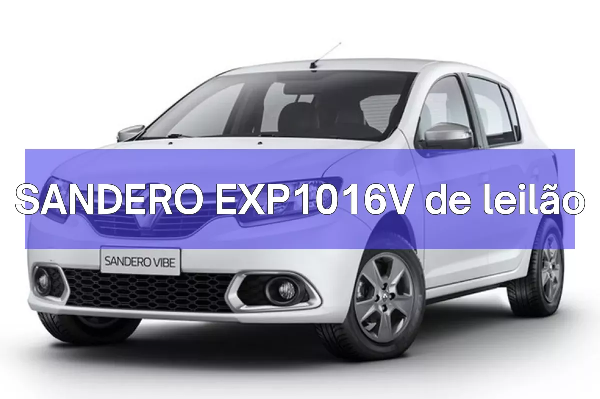 SANDERO EXP1016V em leilão