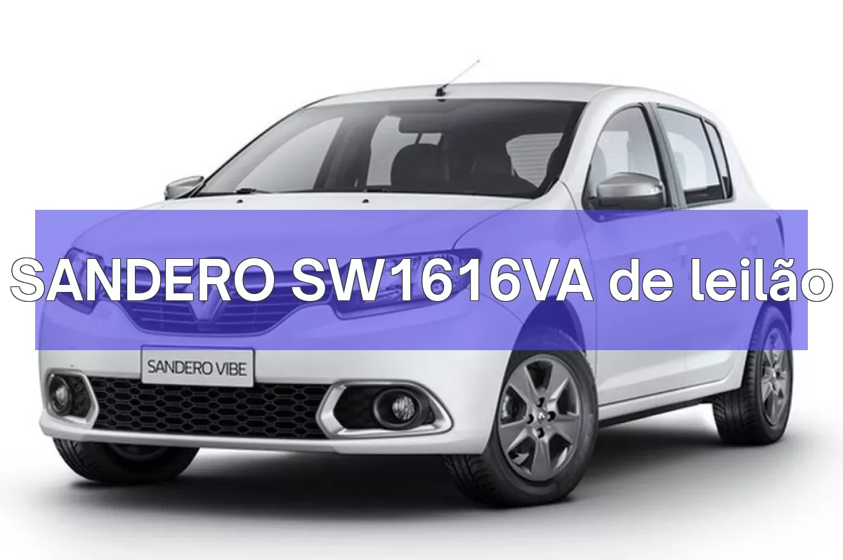 SANDERO SW1616VA em leilão