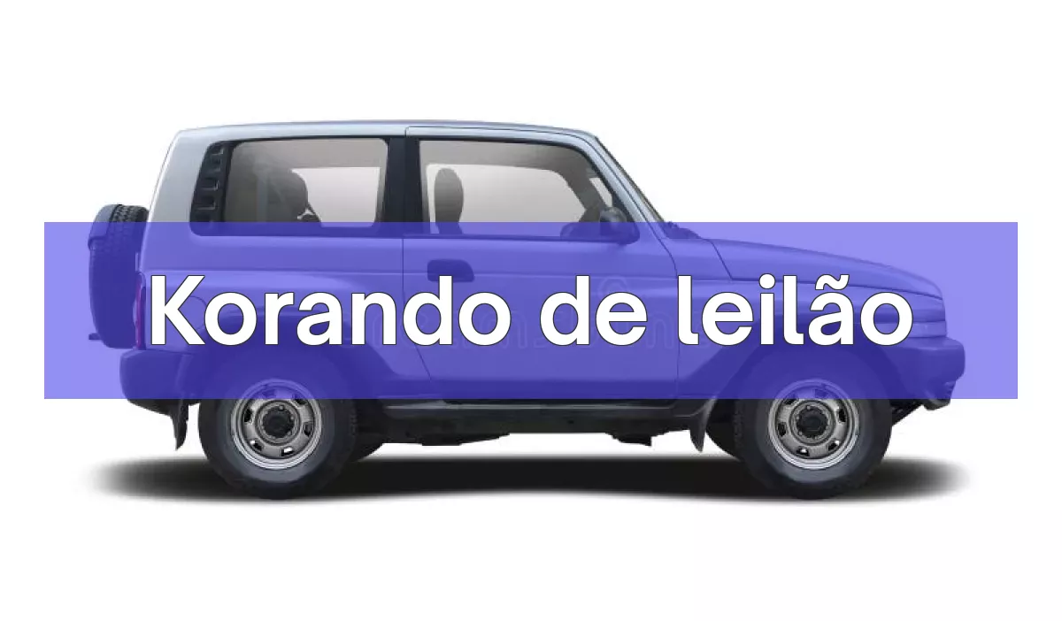 Korando em leilão