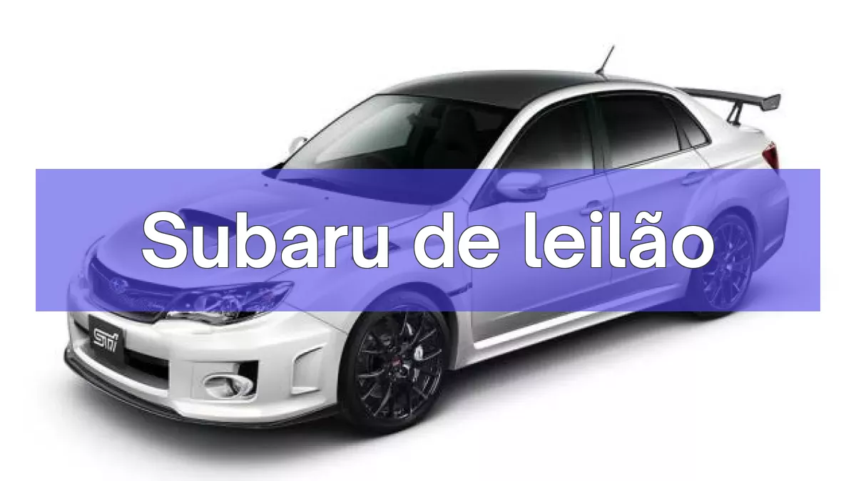 Subaru em leilão