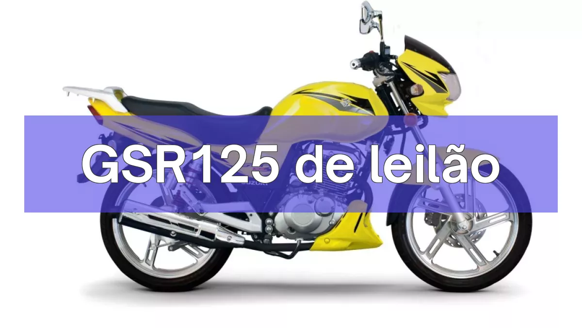 GSR125 em leilão