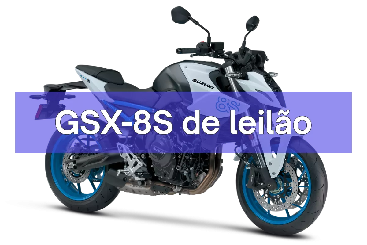 GSX-8S em leilão