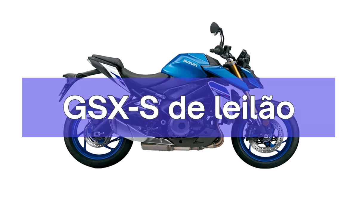 GSX-S em leilão