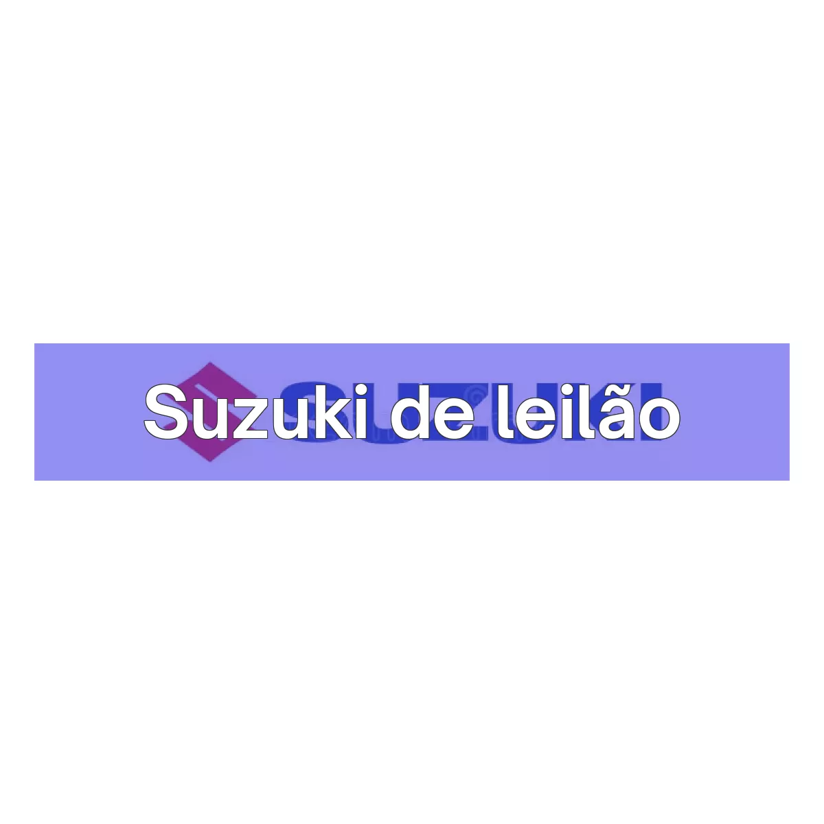 Suzuki em leilão