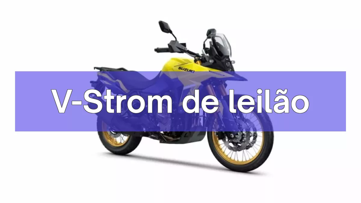 V-Strom em leilão