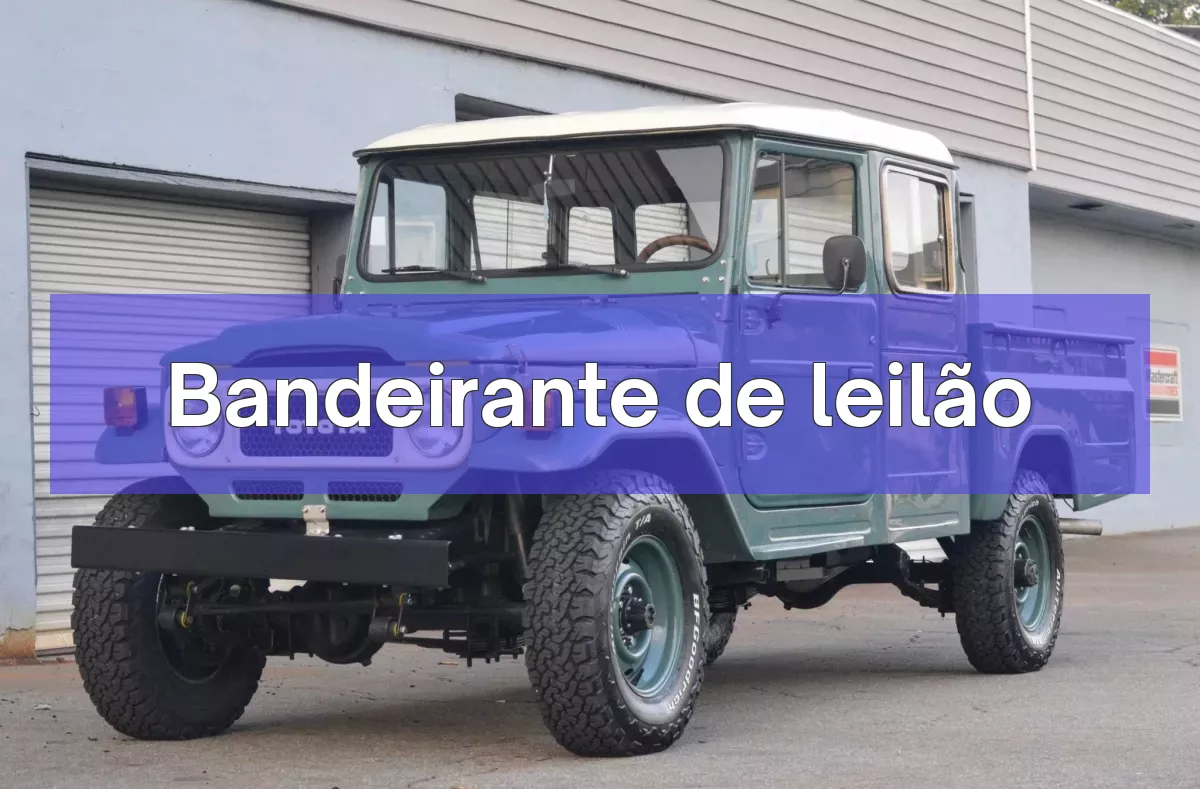 Bandeirante em leilão