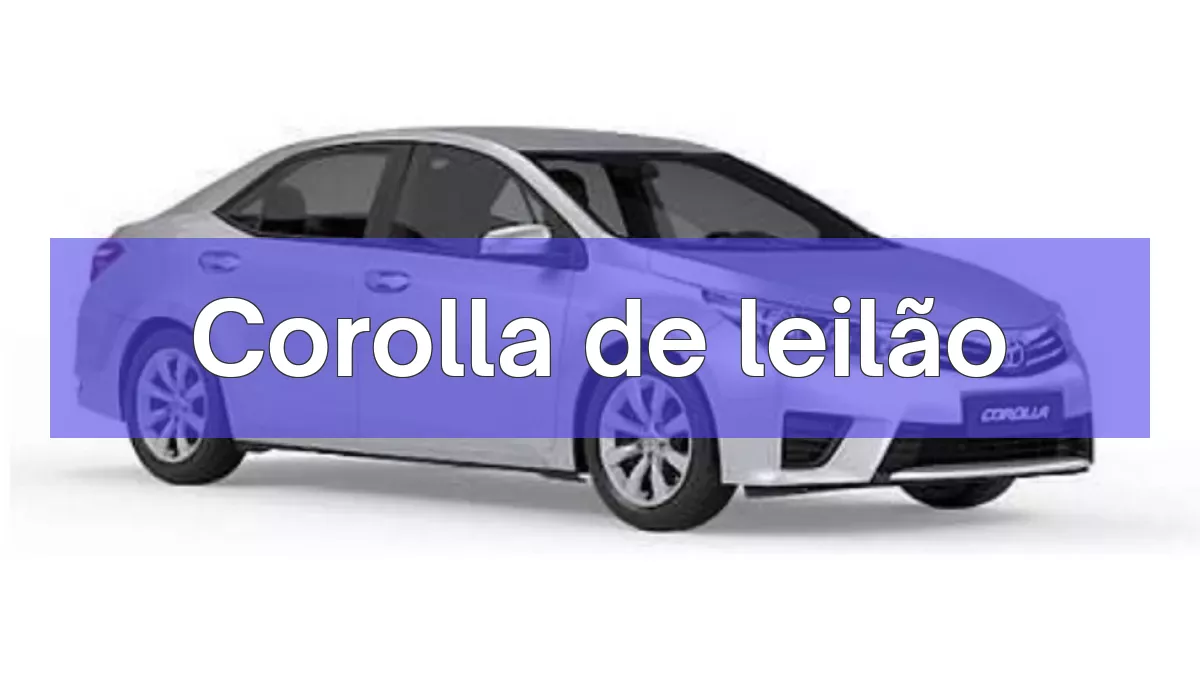 Corolla em leilão