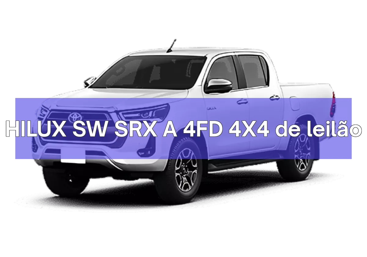 HILUX SW SRX A 4FD 4X4 em leilão